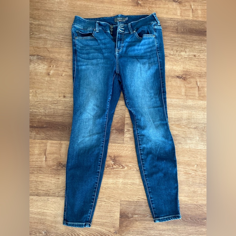 Torrid Dark Blue Skinny Jeans